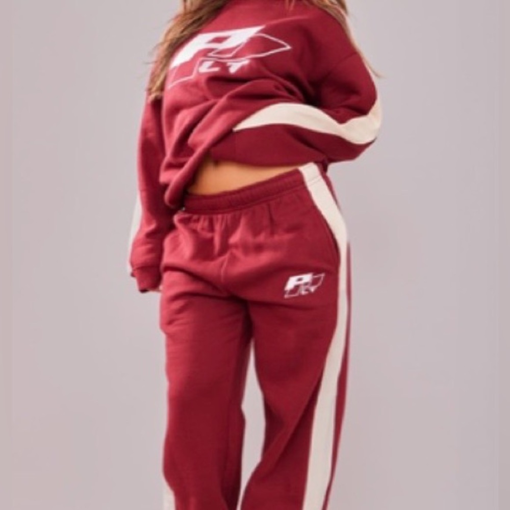 PLT Petite Burgundy Sweatshirt & Sweatpants